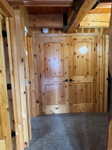 Wood doors to laundry