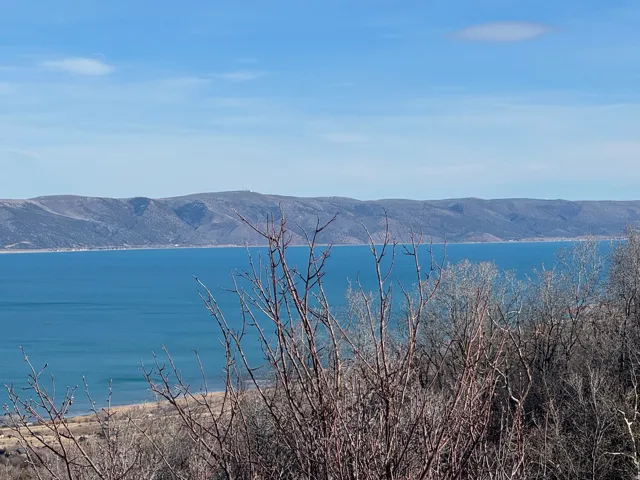 Water view featuring mountains