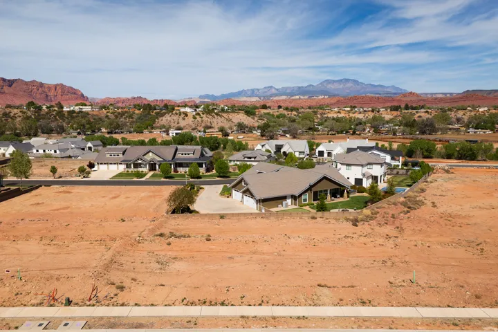 Mountain view with nearby suburban area