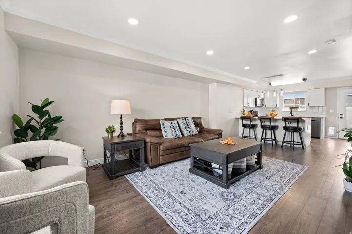 Living room open bright open floor plan