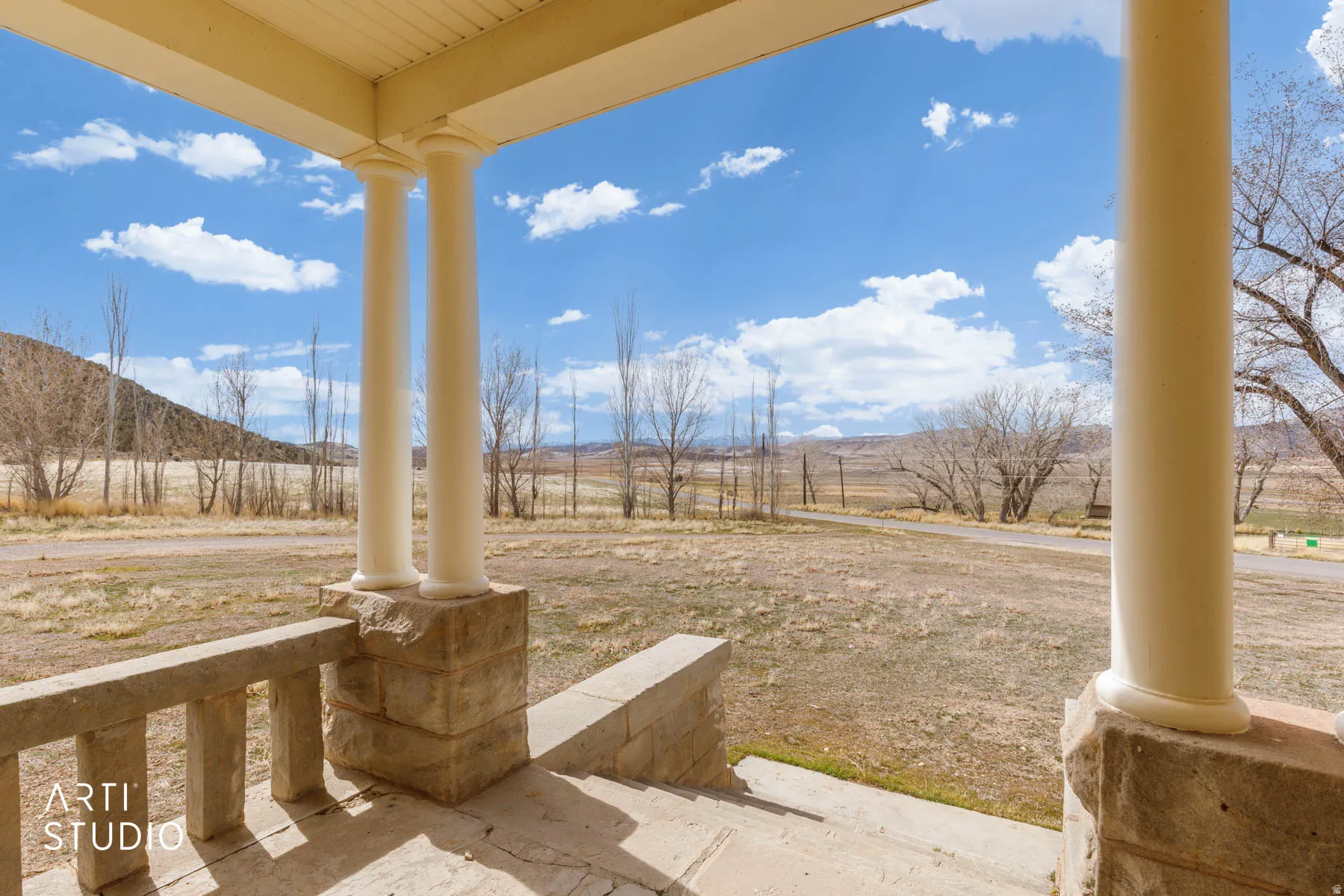 View of farm from front porch