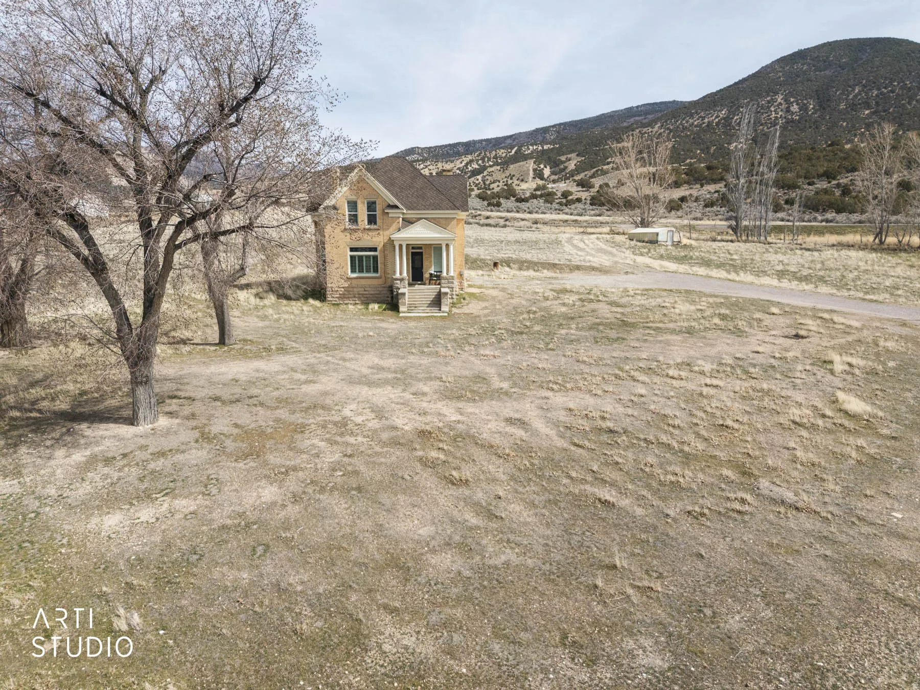 View of front of house from west side of the property