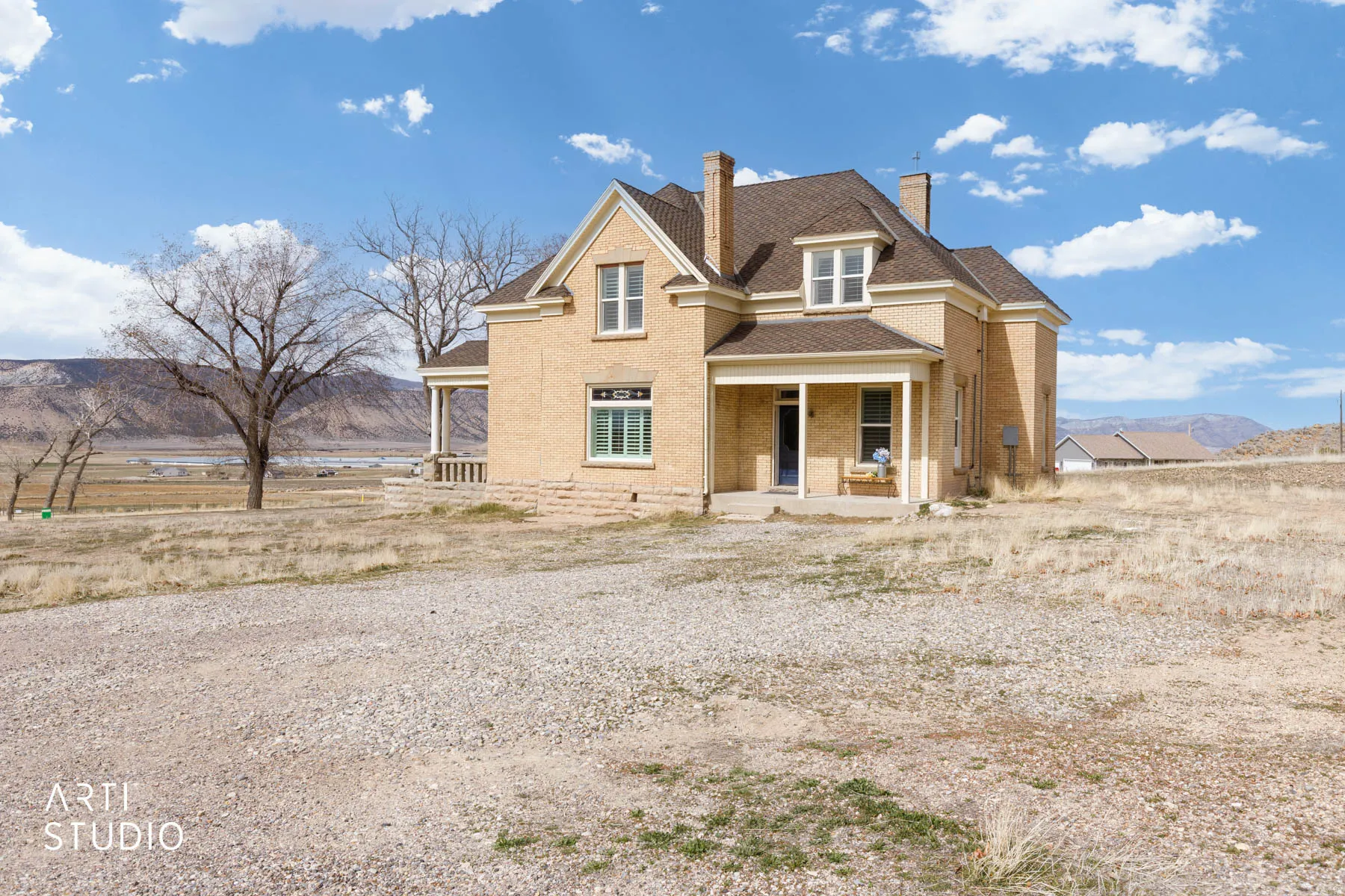 South side of house