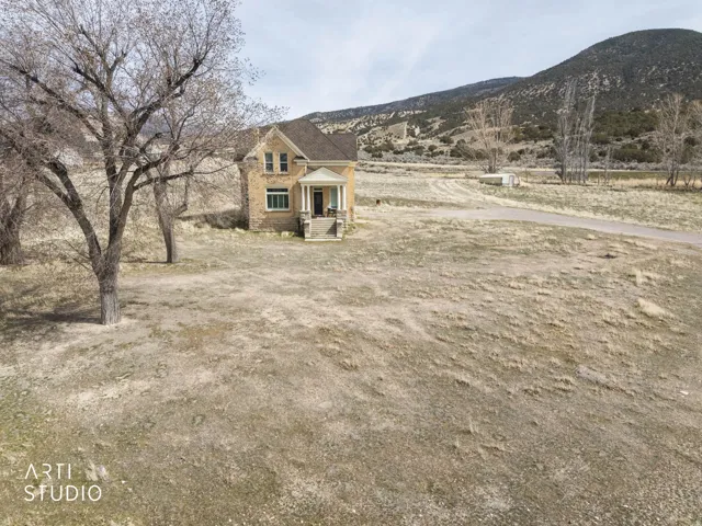 View of front of house from west side of the property