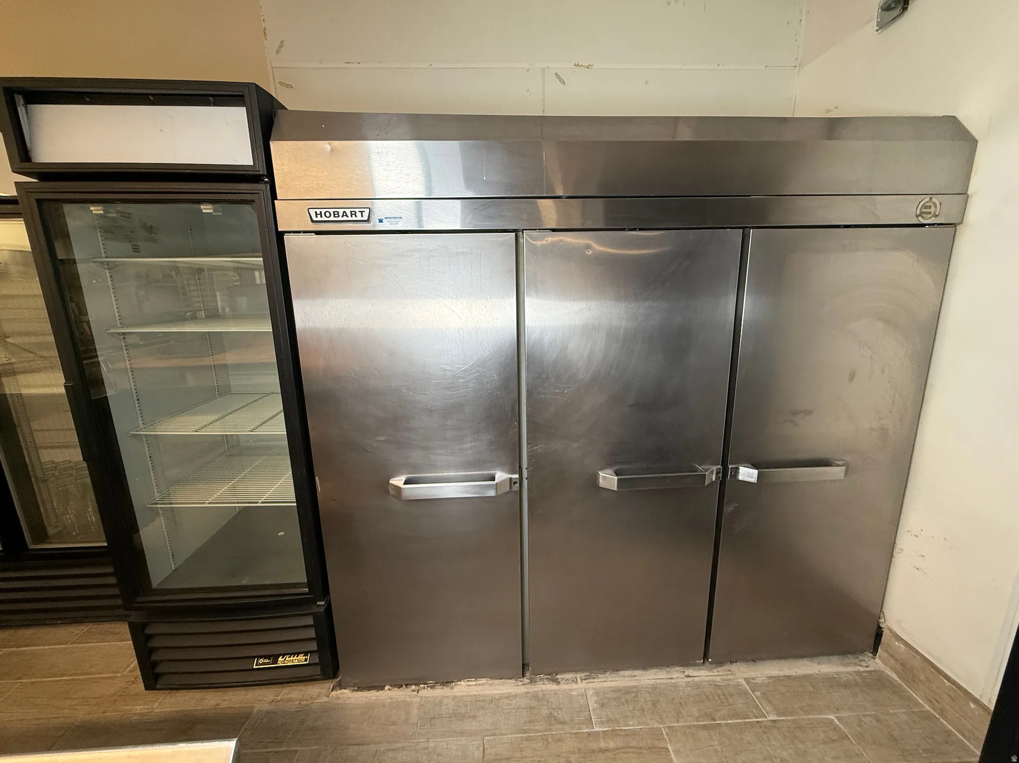 Kitchen view of wine cooler