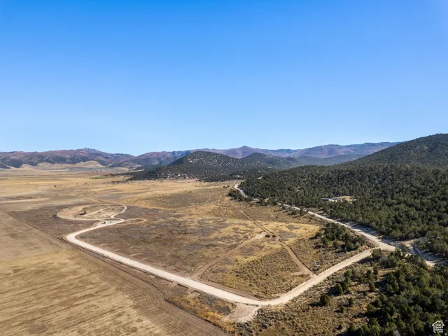 Mountain view with rural landscape and a desert landscape