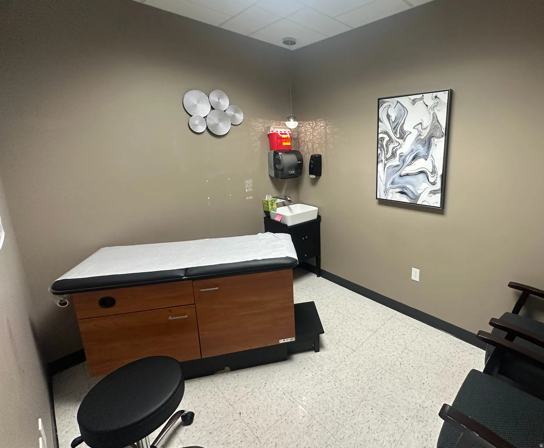 Misc room with a sink