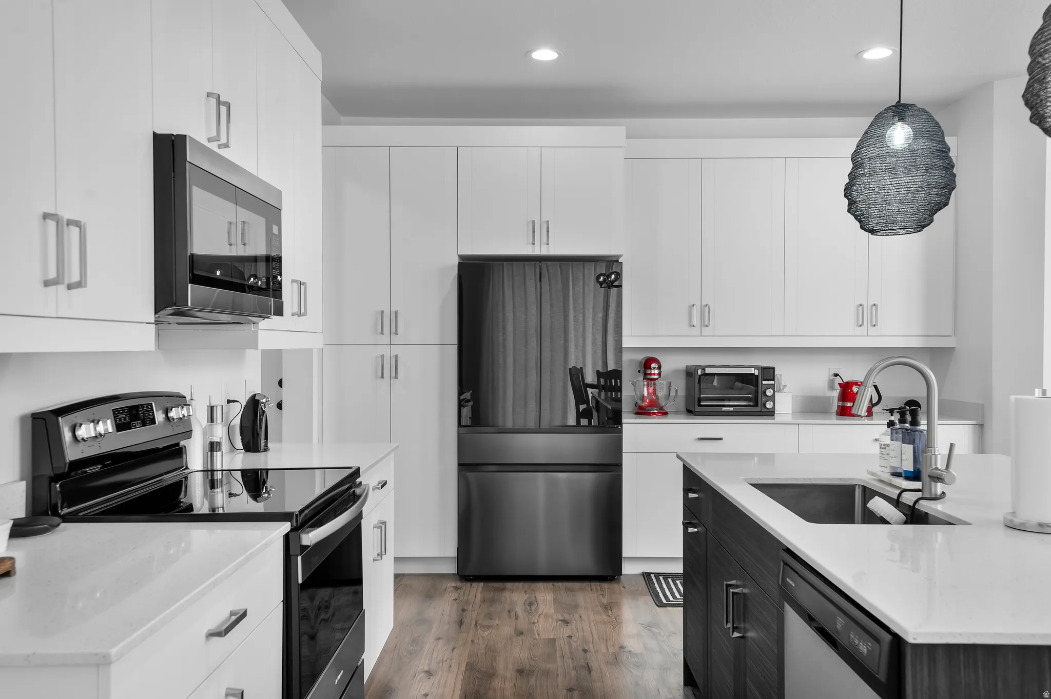 A kitchen that has it all—space, style, and storage!
