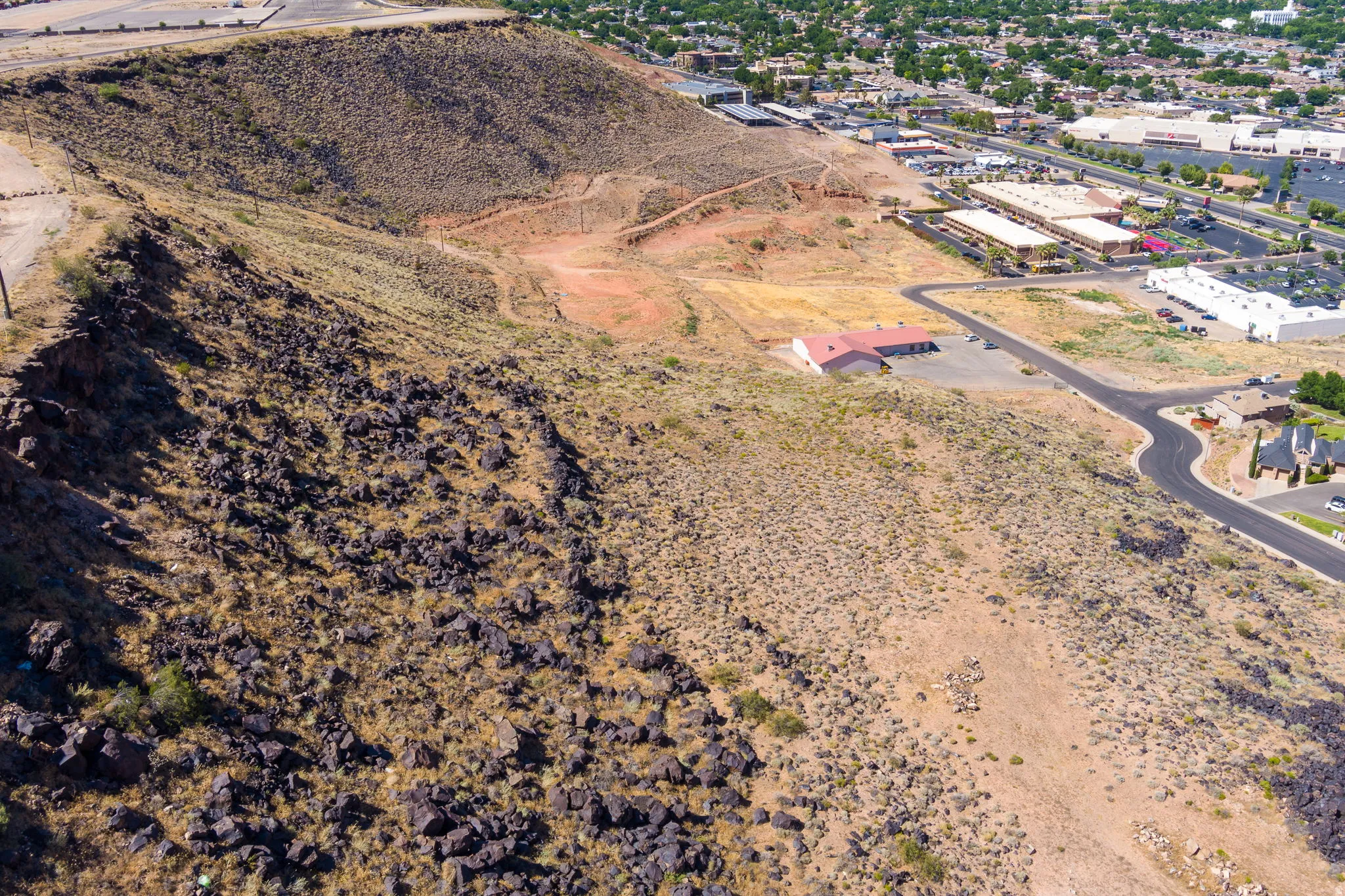Aerial overview of property's location