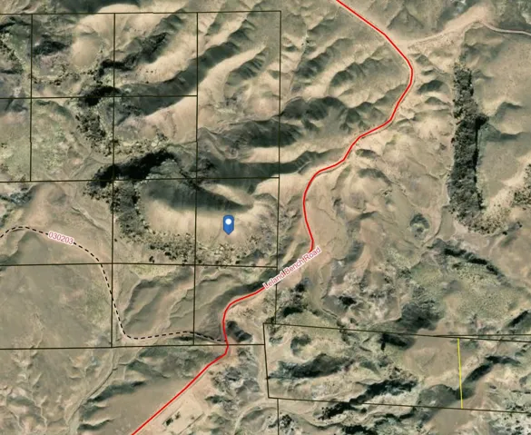 Aerial view of property's location