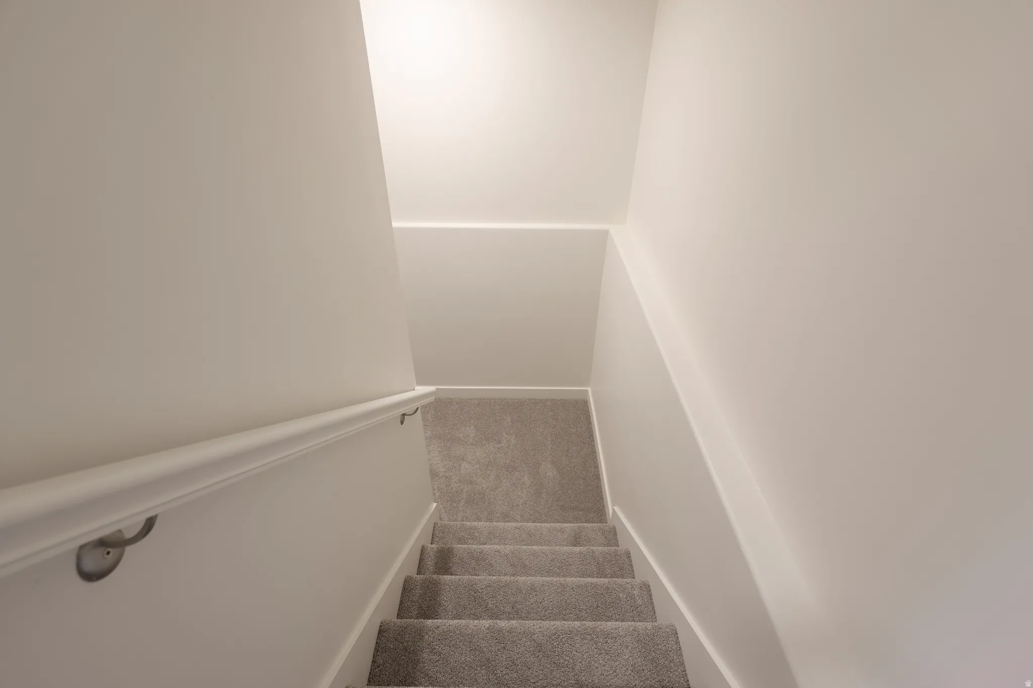 Stairs with carpet flooring