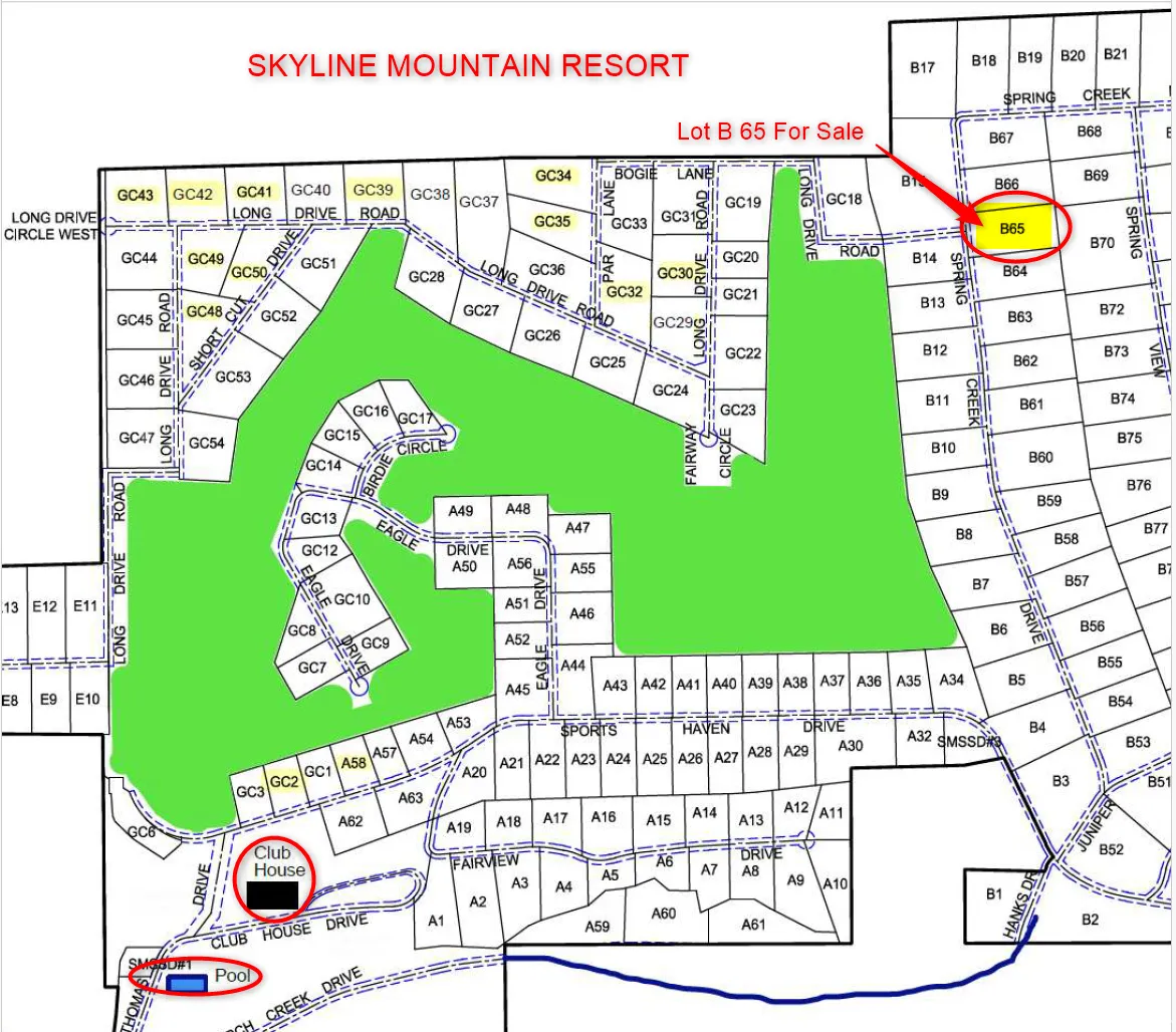 Map of parcels