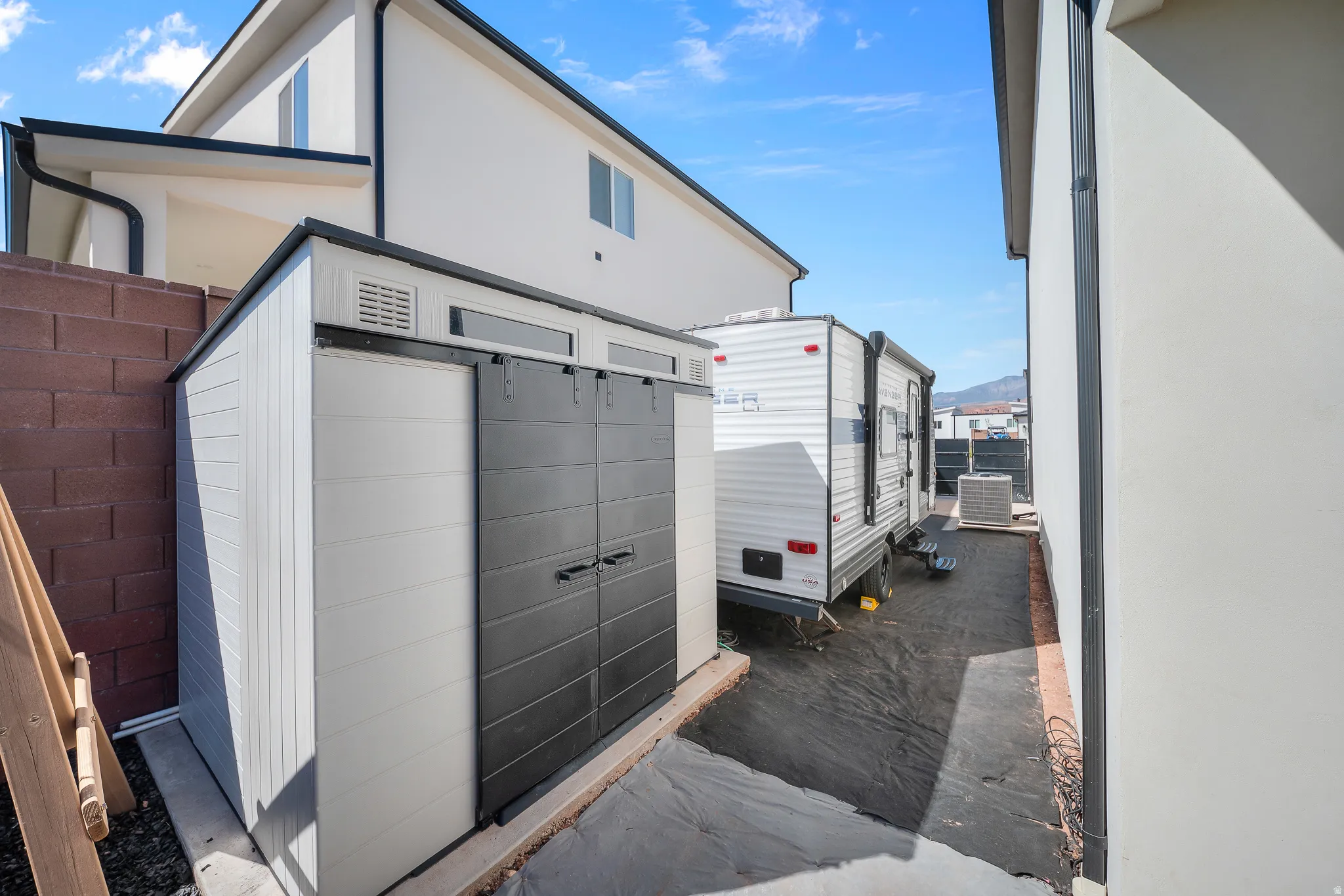 View of outdoor structure