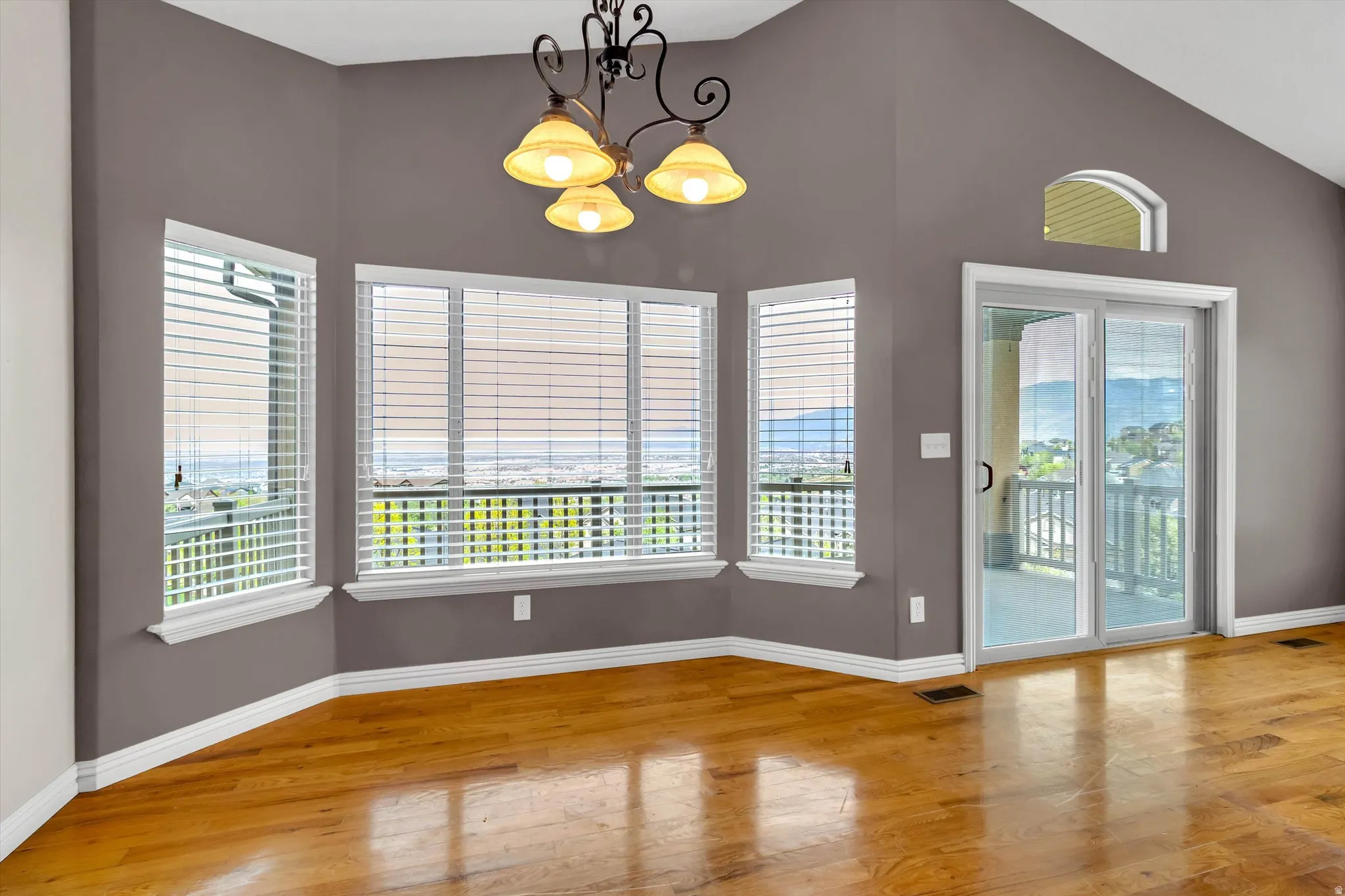 Dining Room, Beautiful Real Wood Floors & Unobstructed LEE'S Balcony Views - All Yours to Enjoy & Relax with!