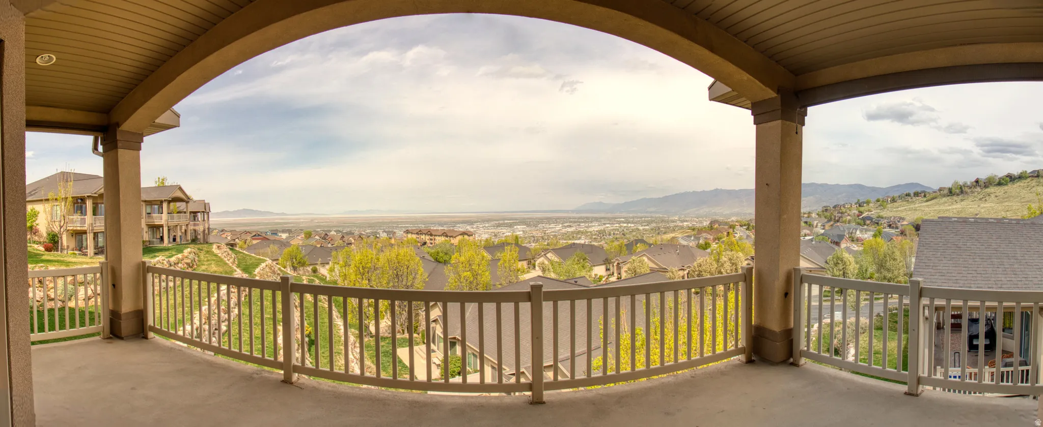 You'll Love Your Large, LEE's Balcony w Patio Below Showing Off Wonderful Panoramic Views!