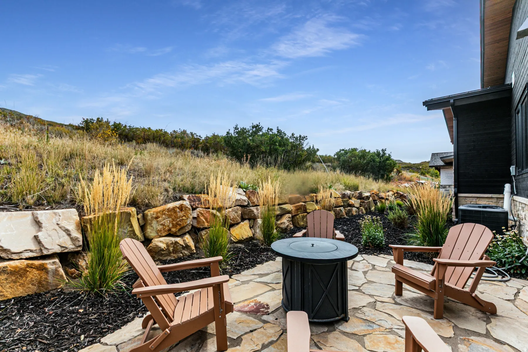 View of patio / terrace featuring a fire pit