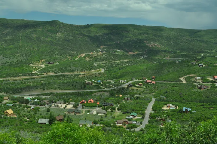 View of mountain background