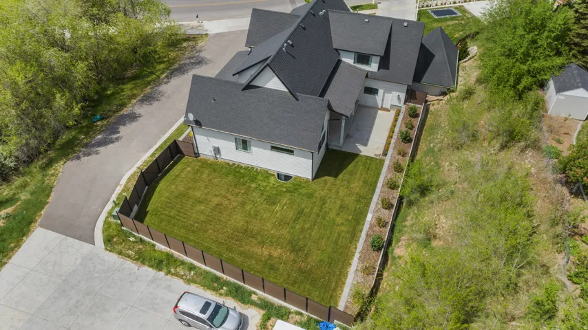Aerial view of property and surrounding area