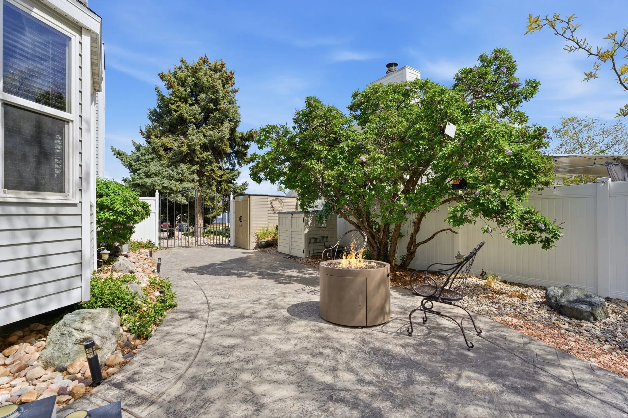 View of patio / terrace with a gate