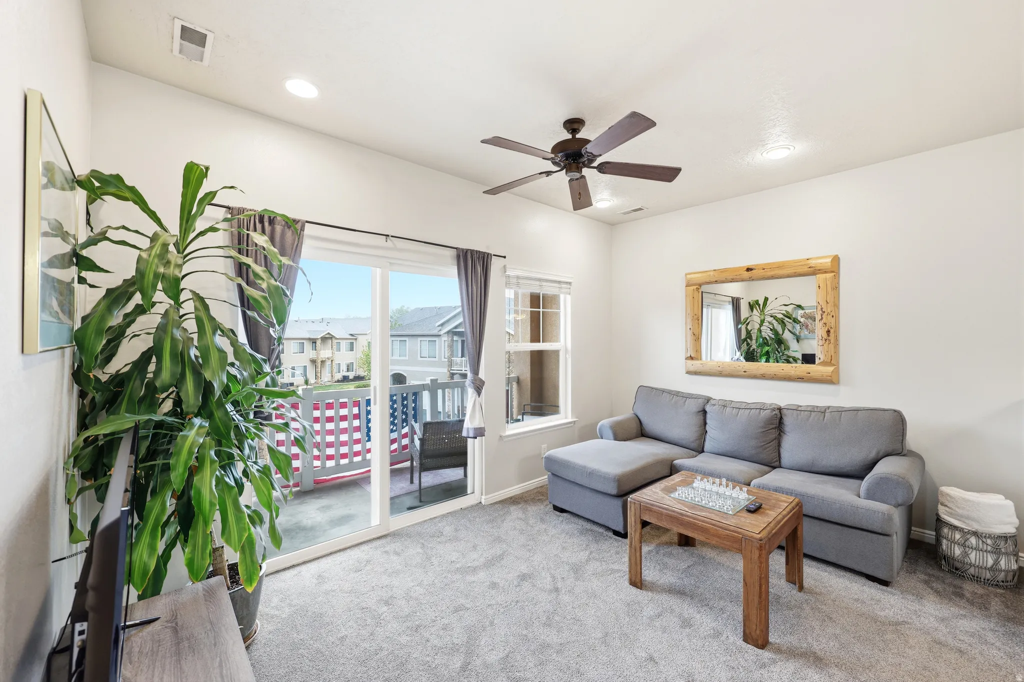 Living area and balcony.