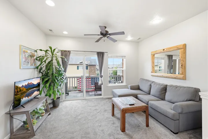 Light open  living area.