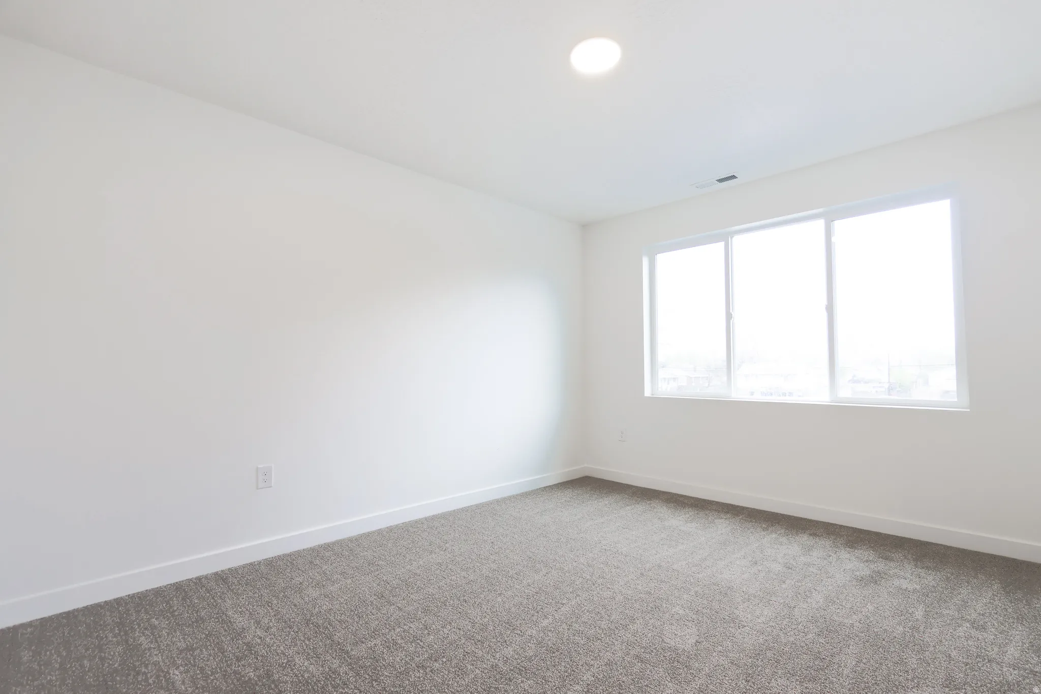 Unfurnished room featuring carpet floors and baseboards