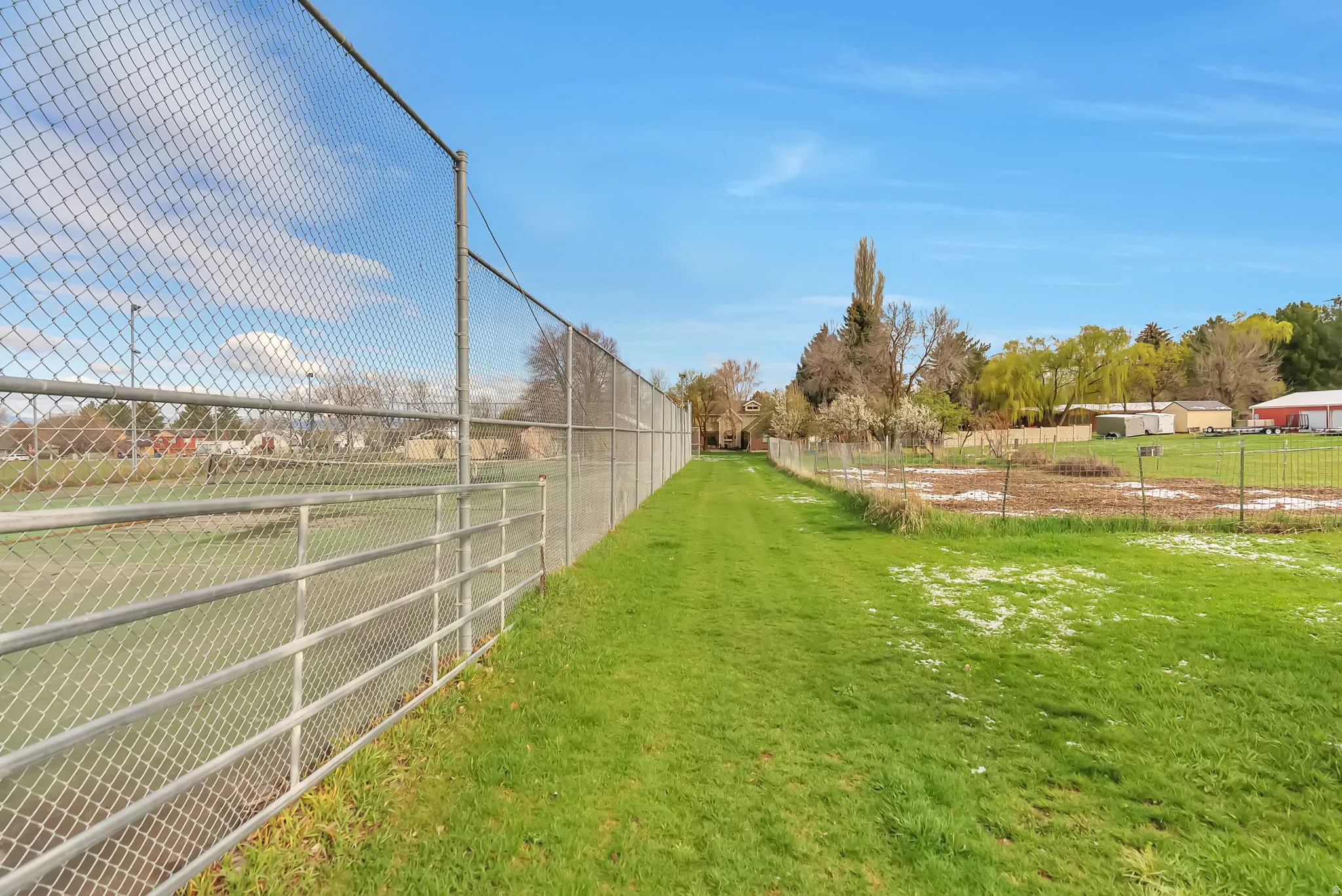 Tennis Court View of yard