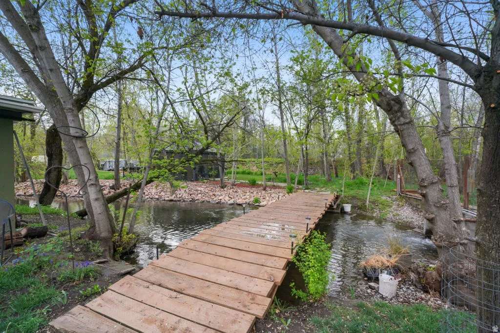 Dock with a water view, not yours, but you can enjoy the views.
