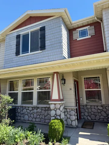 View of front of house featuring covered porch