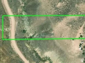 Aerial overview of property's location with property boundaries highlighted