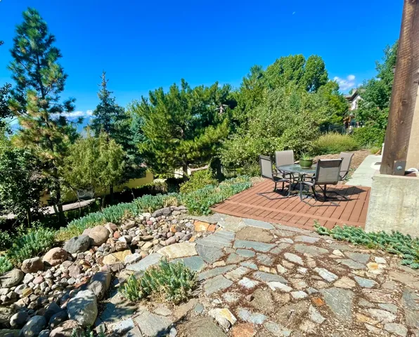 Rear yard, patio and deck