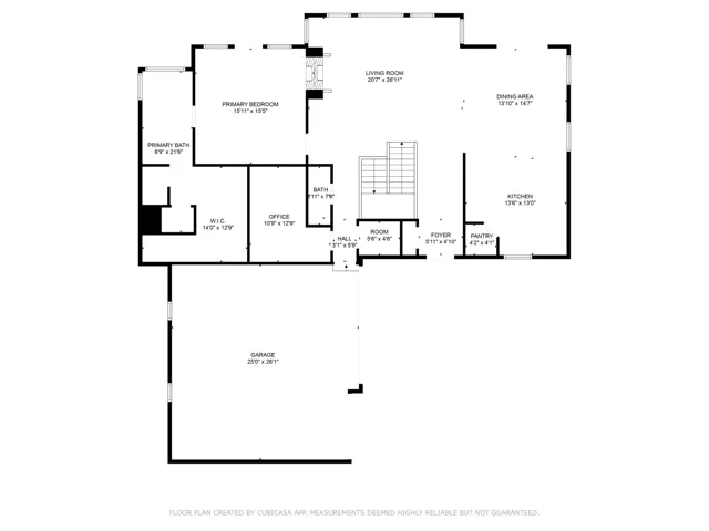 Main level floor plan