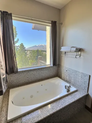Master jetted tub with view