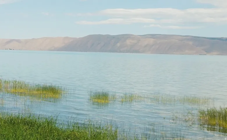 Water view featuring mountains