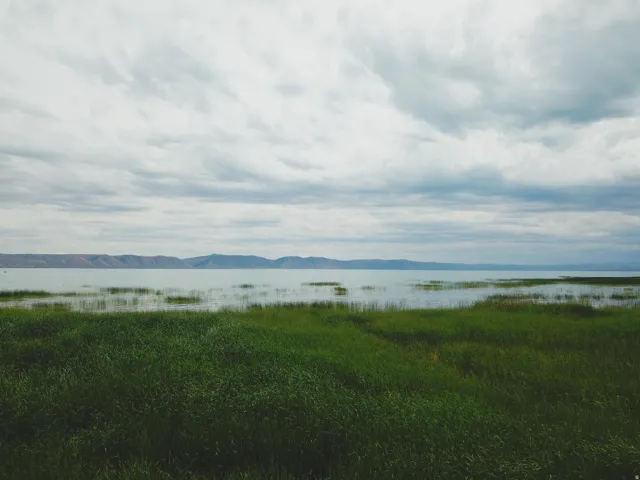 Water view featuring a mountainous background