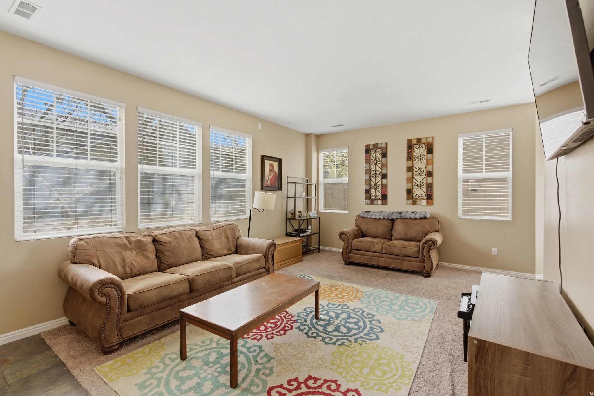Living area featuring baseboards