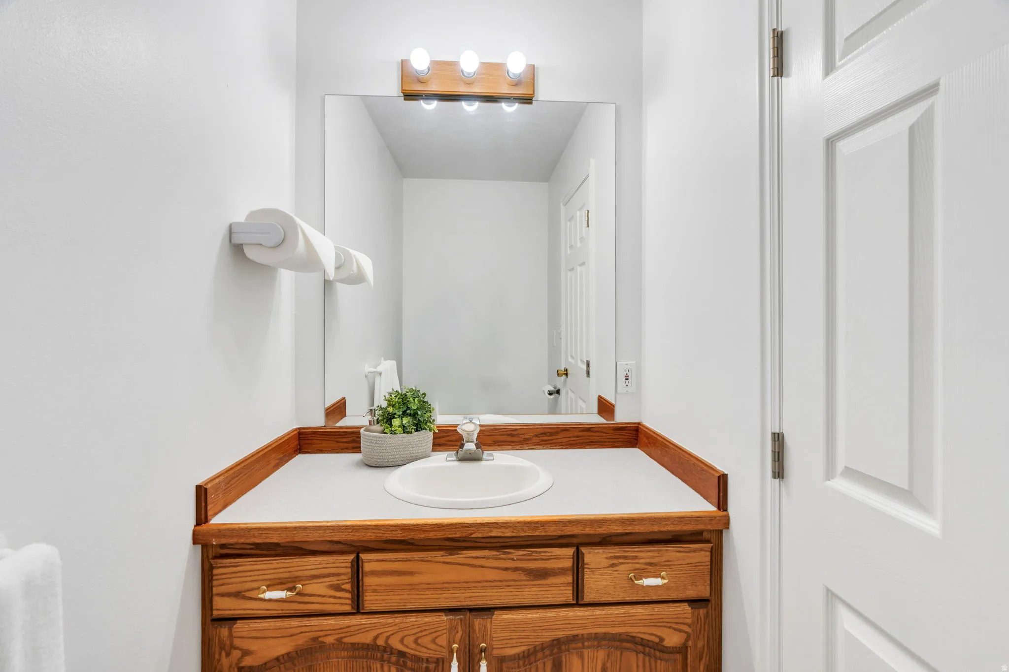 Bathroom featuring vanity