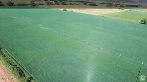 Aerial view of sparsely populated area