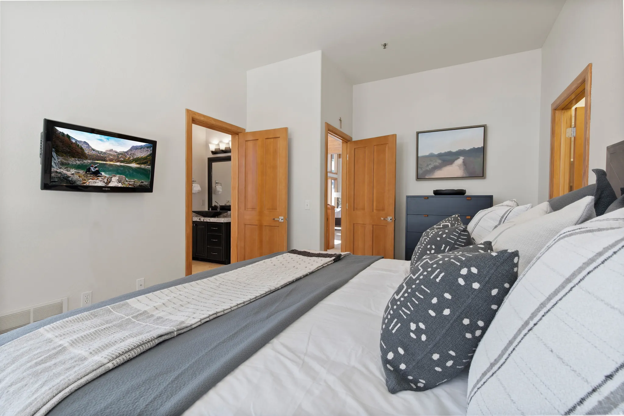 Bedroom featuring ensuite bathroom
