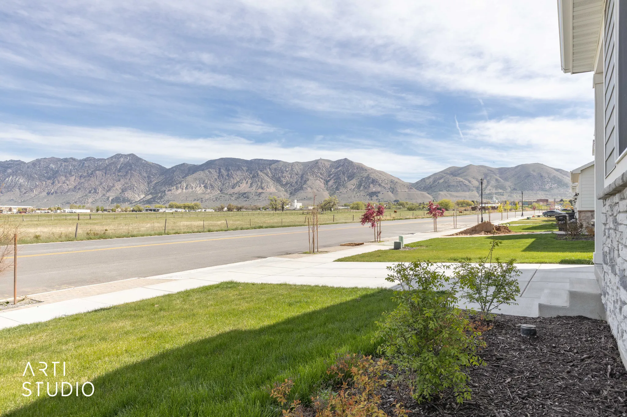 View of mountain background