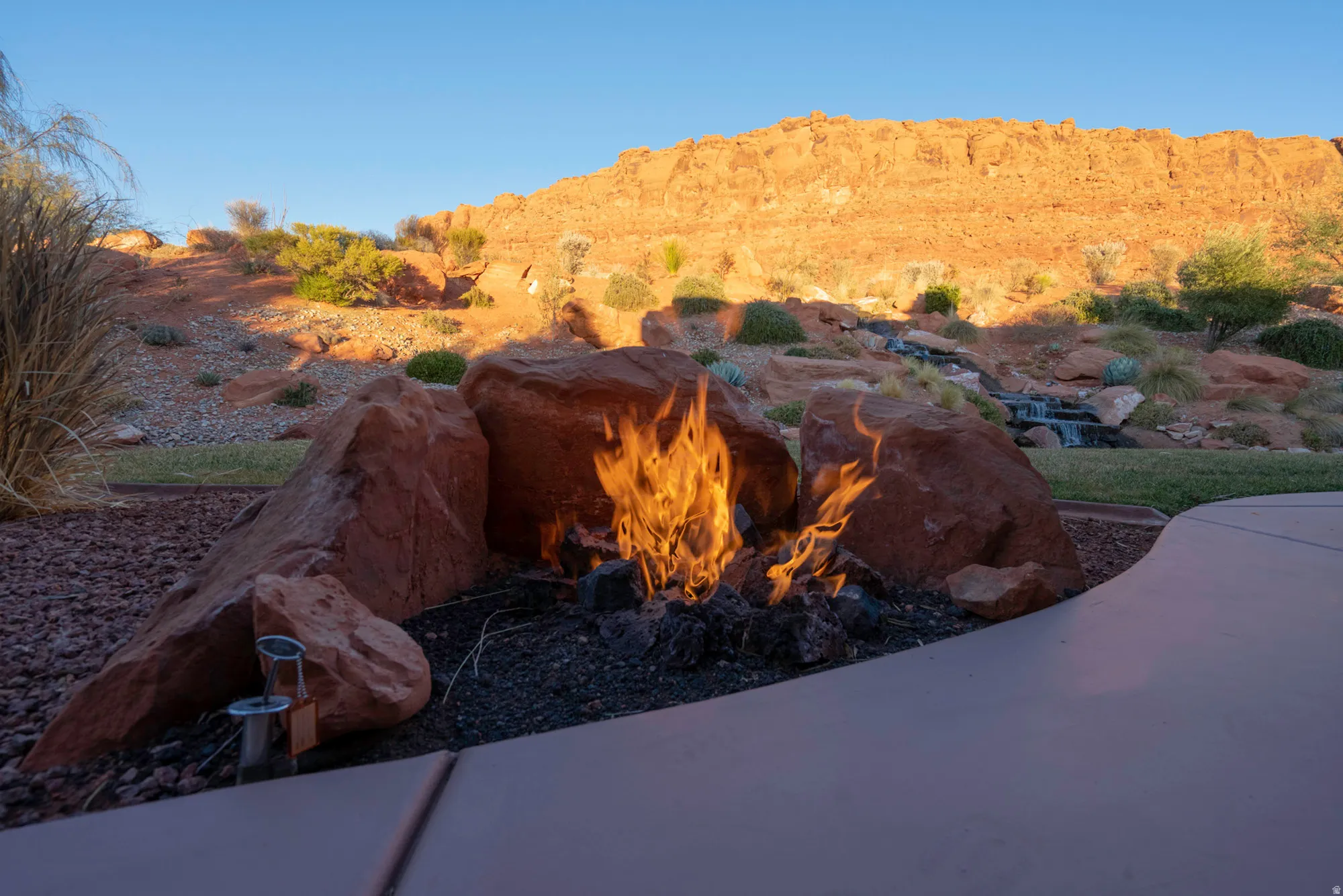 View of mountain backdrop