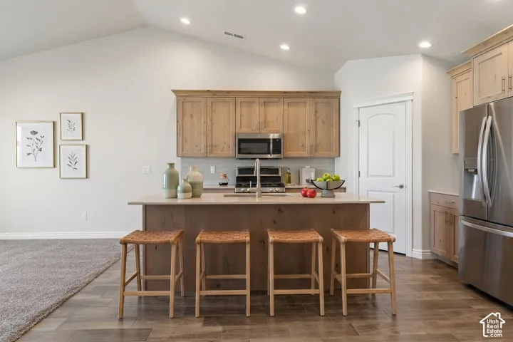 Virtually staged kitchen