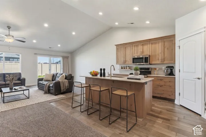 Virtually staged kitchen