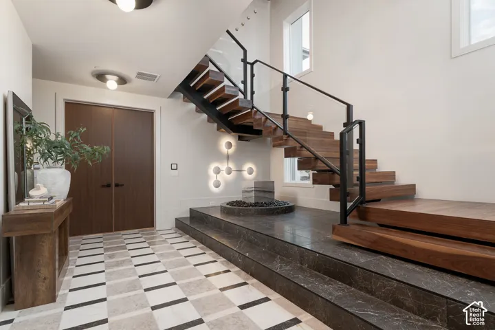 Foyer with stairway