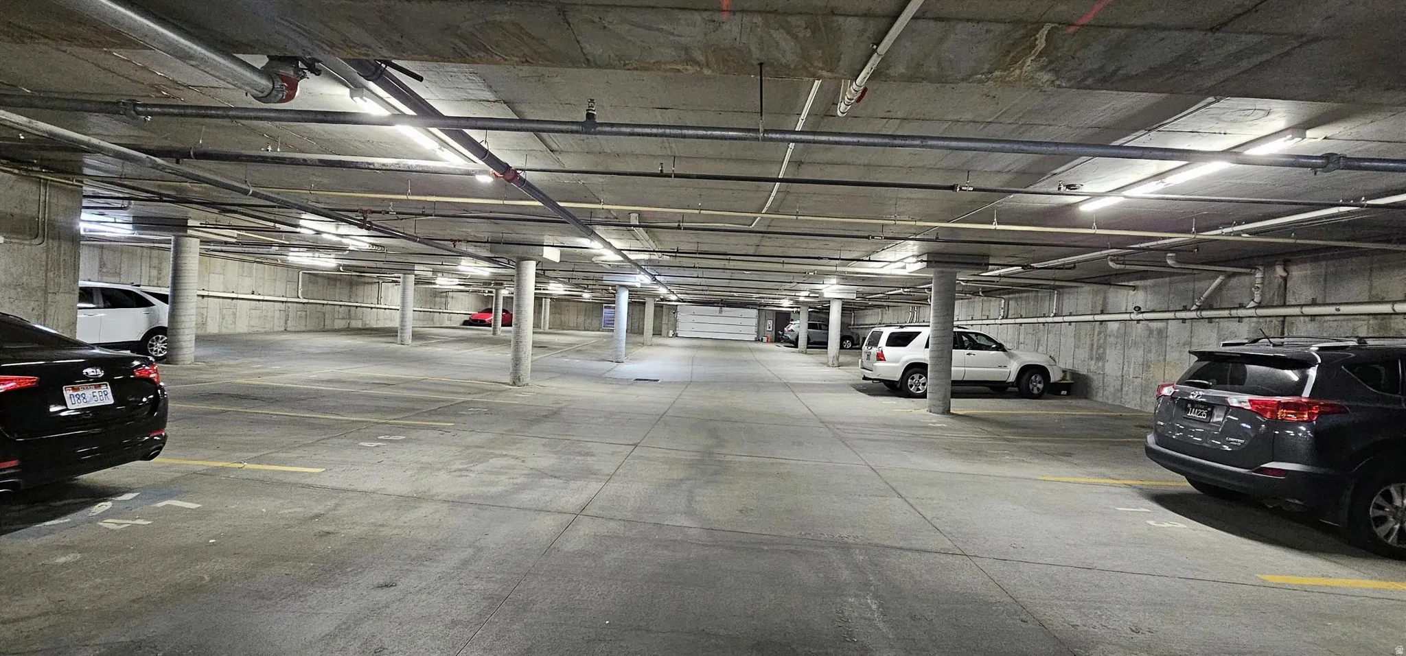 Secure garage parking with elevator access