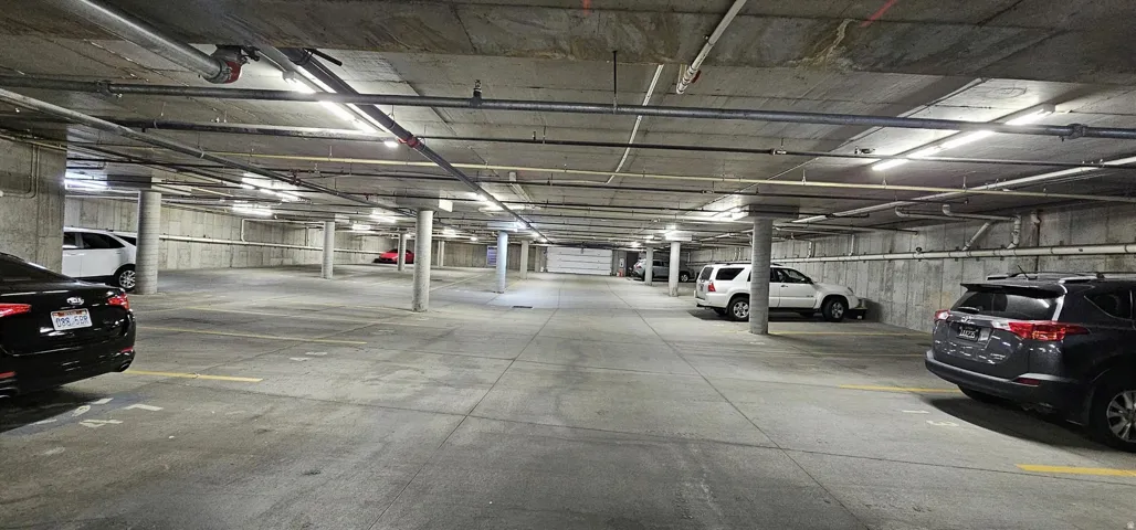 Secure garage parking with elevator access