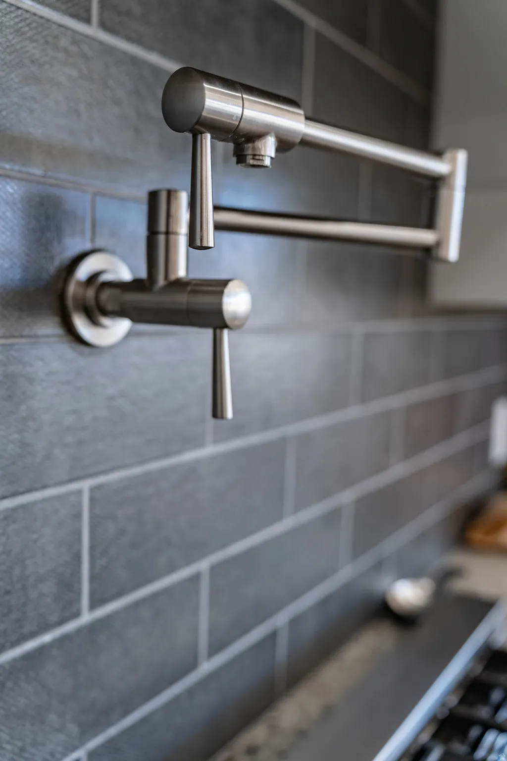 Kitchen view of a sink