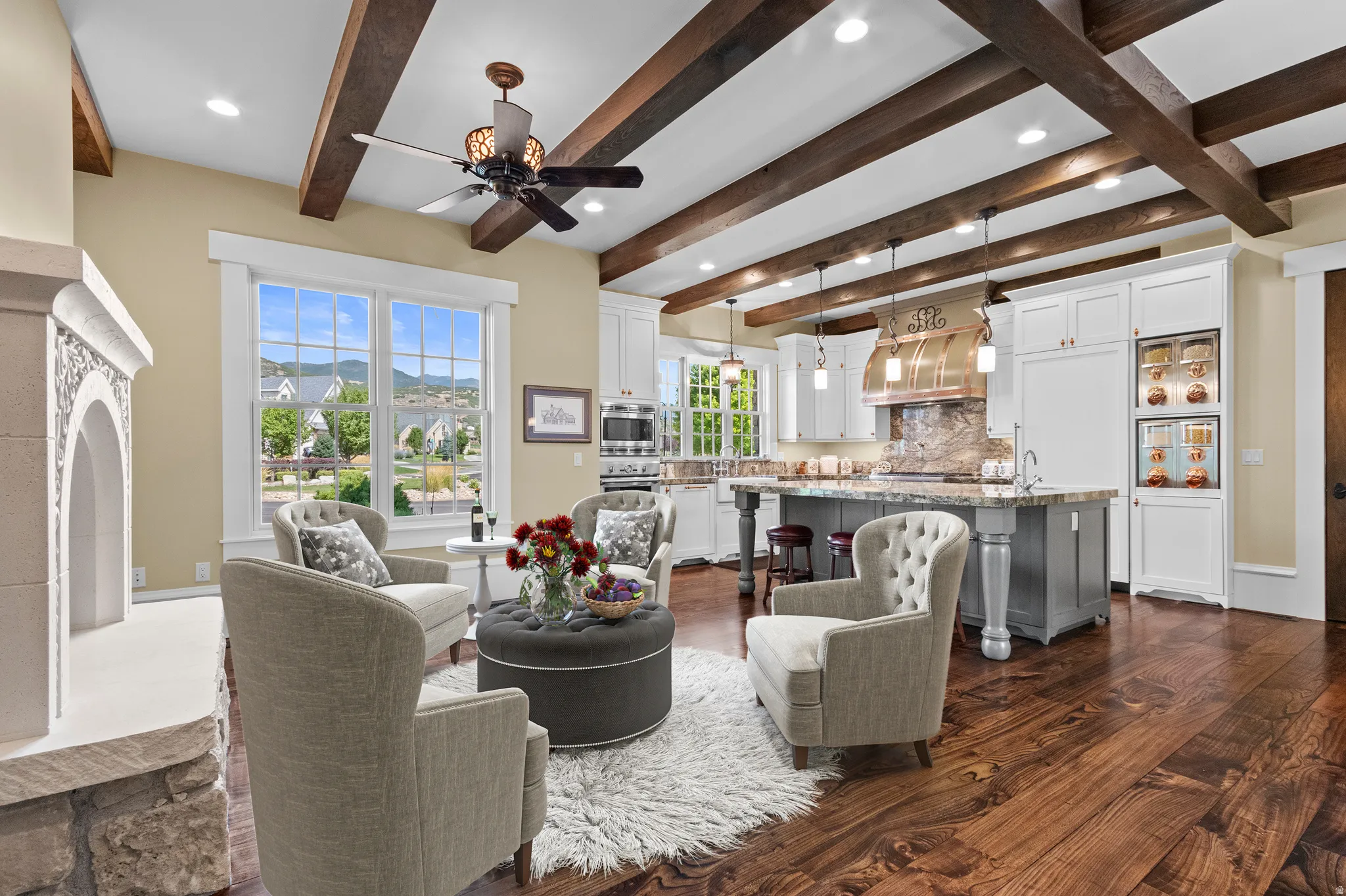 Sitting area off Kitchen Virtually Staged