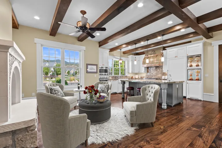 Sitting area off Kitchen Virtually Staged