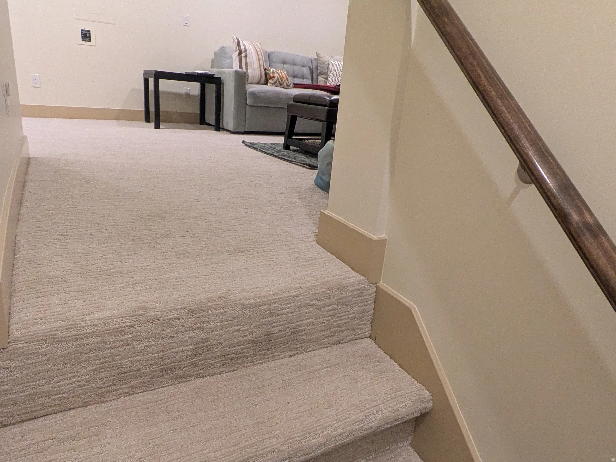 Stairway to lower family room